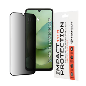 Folie de protectie Techsuit 111D Privacy Full Glue compatibil cu Motorola Moto G06 / Moto G06 Power, Negru