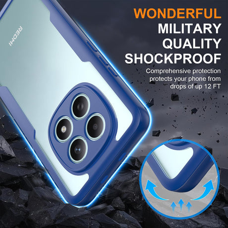 Folie de protectie Techsuit ColorVerse 360 Series + compatibil cu Xiaomi Redmi Note 15 4G, Albastru