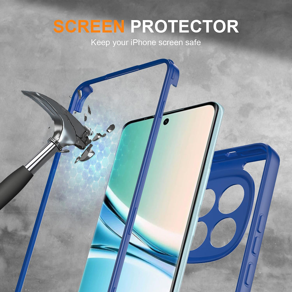 Folie de protectie Techsuit ColorVerse 360 Series + compatibil cu Xiaomi Redmi Note 15 5G / Poco M8 5G, Albastru