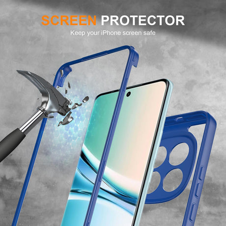 Folie de protectie Techsuit ColorVerse 360 Series + compatibil cu Xiaomi Redmi Note 15 5G / Poco M8 5G, Albastru
