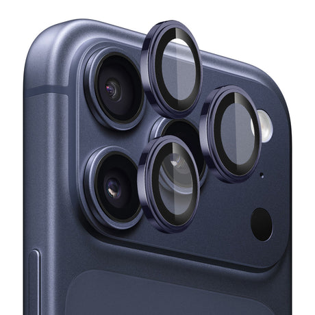 Folie de protectie Lito S+ Camera Glass compatibil cu iPhone 17 Pro / iPhone 17 Pro Max, Bleumarin