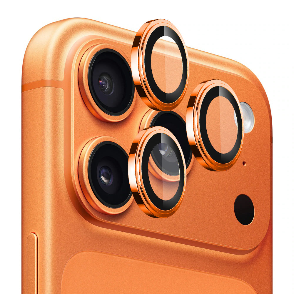 Folie de protectie Lito S+ Camera Glass compatibil cu iPhone 17 Pro / iPhone 17 Pro Max, Portocaliu
