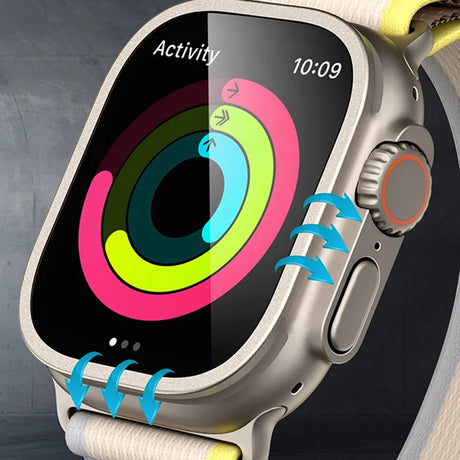 Folie de protectie smartwatch ESR Armorite Screen Protector (set de 2) compatibil cu Apple Watch Ultra / Ultra 2 / Ultra 3, Titanium