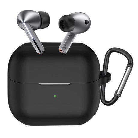Casti Techsuit Silicone Case, for Samsung Galaxy Buds 3 / 3 Pro / 3 FE, Smooth Ultrathin Material, Negru