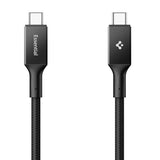 Cablu Spigen Essential EB10015CC (ACA10421), Fast Charging, Type-C, 100W, 5Gbps, E-Marker Chip, 1.5m, Negru