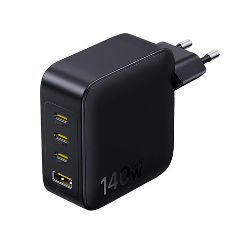 Incarcator Baseus EnerFill FH11 (E0121J00), 3x USB-C, 1x USB-A, 140W, GaN Technology, Fast Charge, Negru Cosmic