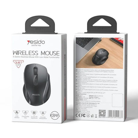 Yesido Wireless Mouse KB45 fekete vezeték nélküli egér
