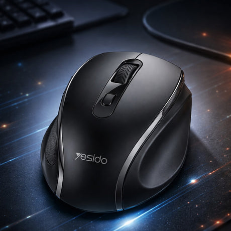 Yesido Wireless Mouse KB45 fekete vezeték nélküli egér
