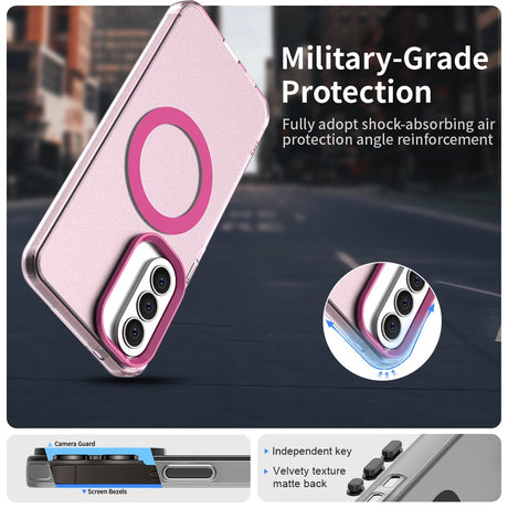 Husa de protectie Techsuit CandyCase MagSafe compatibil cu Samsung Galaxy A37 5G, Roz