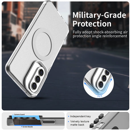 Husa de protectie Techsuit CandyCase MagSafe compatibil cu Samsung Galaxy A37 5G, Alb