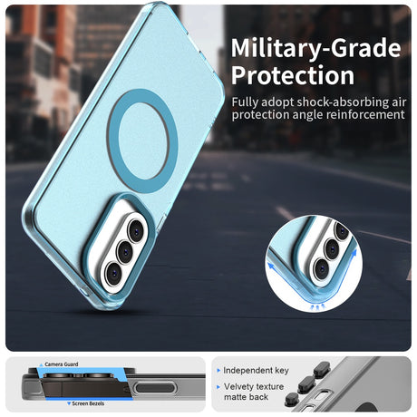 Husa de protectie Techsuit CandyCase MagSafe compatibil cu Samsung Galaxy A57 5G, Albastru