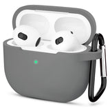 Casti Techsuit Silicone Case, for Apple AirPods 3, Smooth Ultrathin Material, Gri