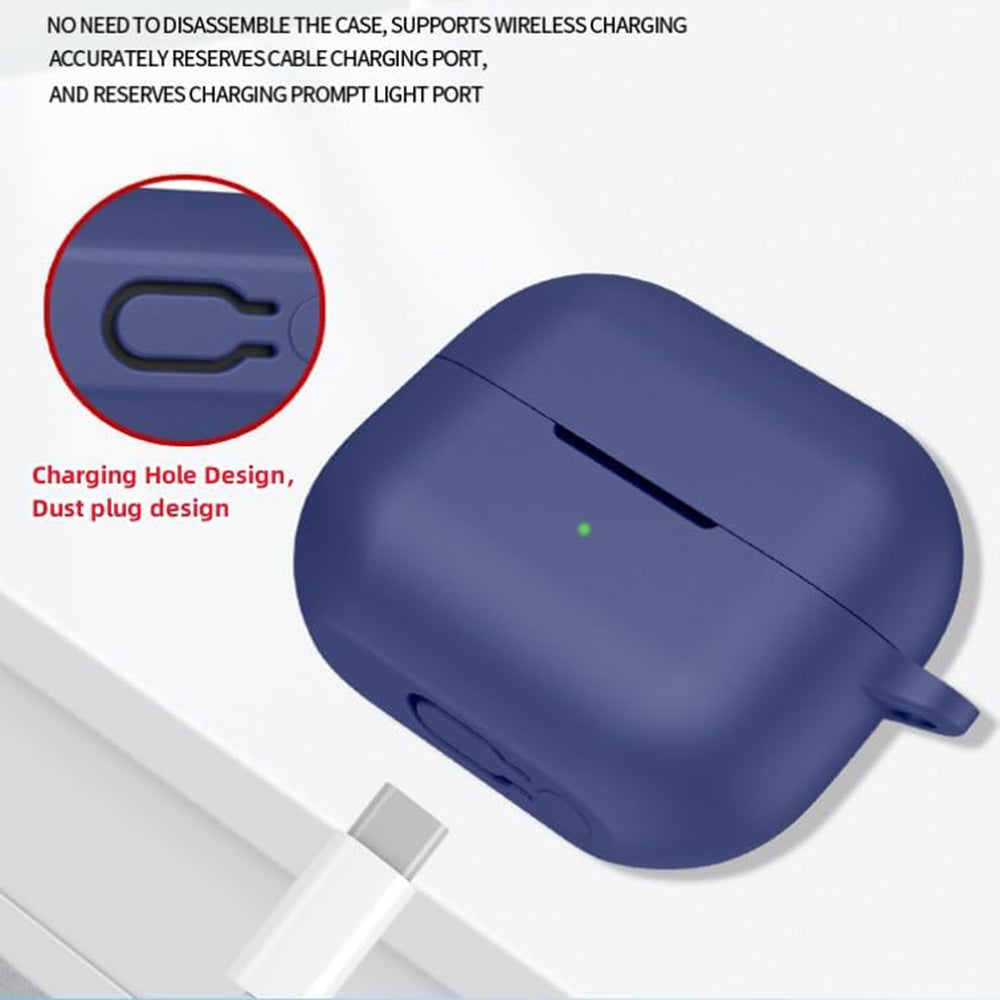 Casti Techsuit Silicone Case, for AirPods 4, Smooth Ultrathin Material, Mov