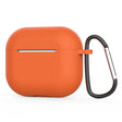 Casti Techsuit Silicone Case, for AirPods 4, Smooth Ultrathin Material, Portocaliu
