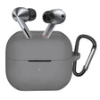 Casti Techsuit Silicone Case, for Samsung Galaxy Buds 3 / 3 Pro / 3 FE, Smooth Ultrathin Material, Gri