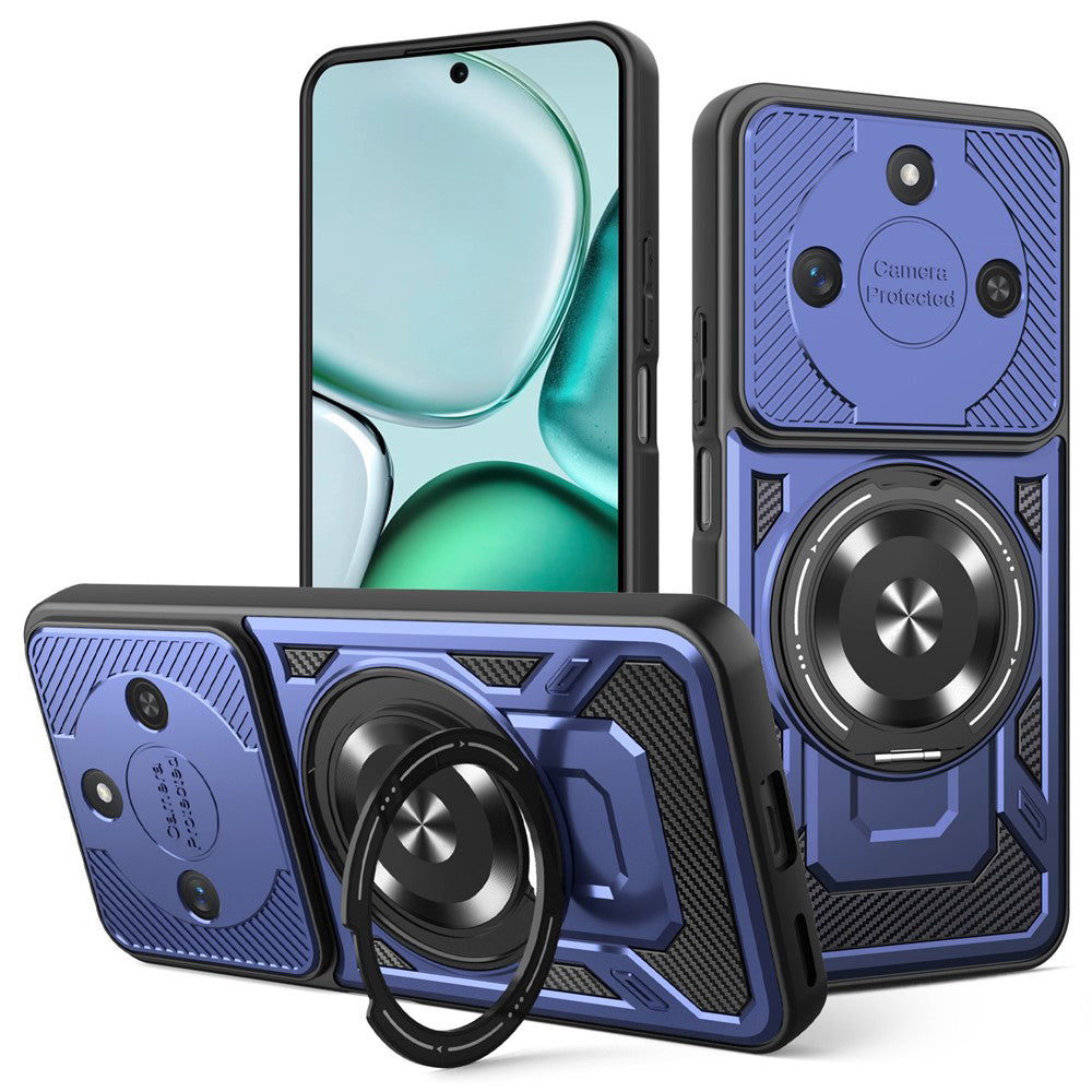 Husa de protectie Techsuit RuggedCam compatibil cu Honor X9c Smart, Albastru
