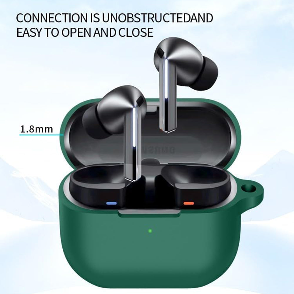 Casti Techsuit Silicone Case, for AirPods 1 / AirPods 2, Smooth Ultrathin Material, Verde Inchis