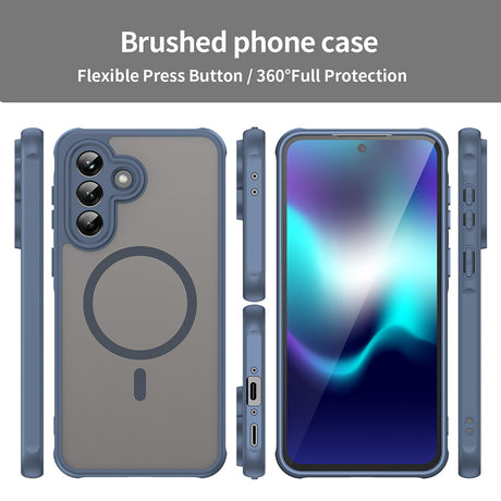 Husa de protectie Techsuit HaloFrost II MagSafe compatibil cu Samsung Galaxy A37 5G, Bleumarin