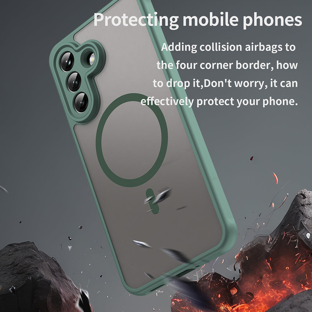 Husa de protectie Techsuit HaloFrost II MagSafe compatibil cu Samsung Galaxy A37 5G, Verde