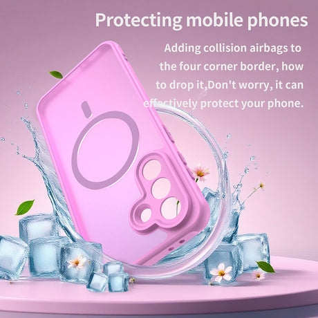 Husa de protectie Techsuit HaloFrost II MagSafe compatibil cu Samsung Galaxy A37 5G, Roz