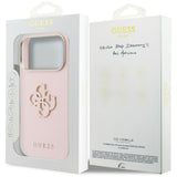 Husa de protectie Guess Hardcase Resin Logo compatibil cu iPhone 17 Pro, Roz