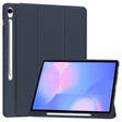 Husa de protectie tableta Techsuit Flex Trifold (with Pencil Holder) compatibil cu Samsung Galaxy Tab S10 FE Plus, Albastru Inchis