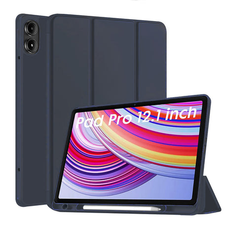 Husă tabletă Techsuit Flex Trifold pentru Xiaomi Redmi Pad Pro / Redmi Pad Pro 5G / Poco Pad, albastră