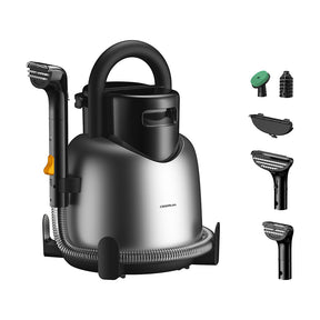 Gadget Deerma Steam Cleaner (BY700 S), 13000Pa, 1700W, High Temperature, 3 Modes, 5 Brush Heads, 6D Wash, Self-Cleaning, Negru