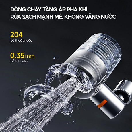 Gadget Deerma Faucet Water Filter (LT01), Dual Filtration, 2x Water Modes, Bacteria-Free, Air-phase Pressurized Flow, 720°, Gri