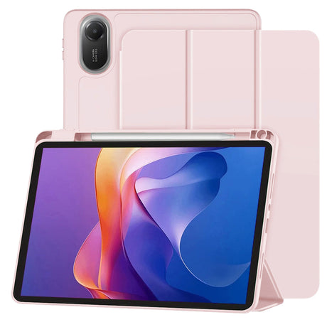 Husa de protectie tableta Techsuit Flex Trifold (with Pencil Holder) compatibil cu Xiaomi Redmi Pad 2, Roz