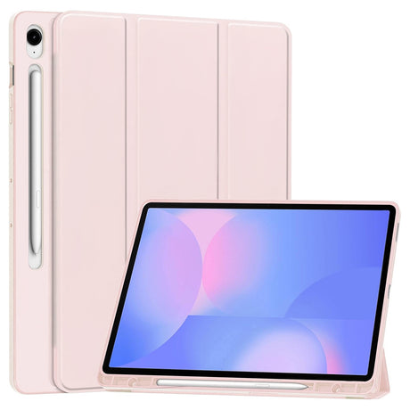 Husă Techsuit Flex Trifold roz pentru Samsung Galaxy Tab S10 FE Plus