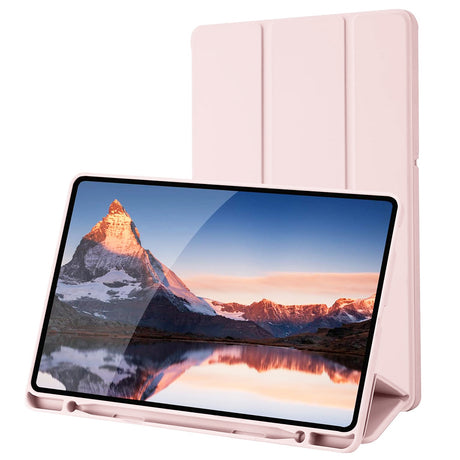 Husa de protectie tableta Techsuit Flex Trifold (with Pencil Holder) compatibil cu Samsung Galaxy Tab S6 Lite (2020/2022/2024), Roz