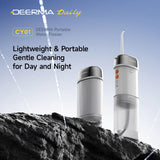 Deerma Water Flosser (CY01), Portable, 4x Intensity Levels, Detachable Tank, High-Energy Pulses, 8W, USB-C, IPX7, Alb