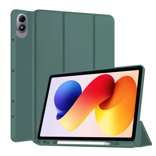 Husa de protectie tableta Techsuit Flex Trifold (with Pencil Holder) compatibil cu Xiaomi Redmi Pad 2 Pro, Verde