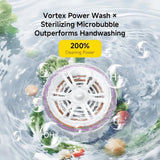 Gadget Deerma Washing Machine (GS01), Automatic, 21W, 2000mAh, Portable Fruits Cleaner, Boost Food Freshness, Vortex Power, Alb
