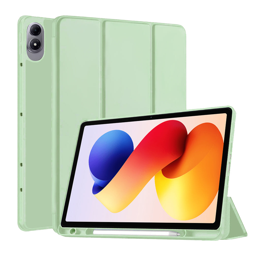 Husa de protectie tableta Techsuit Flex Trifold (with Pencil Holder) compatibil cu Xiaomi Redmi Pad 2 Pro, Matcha Green