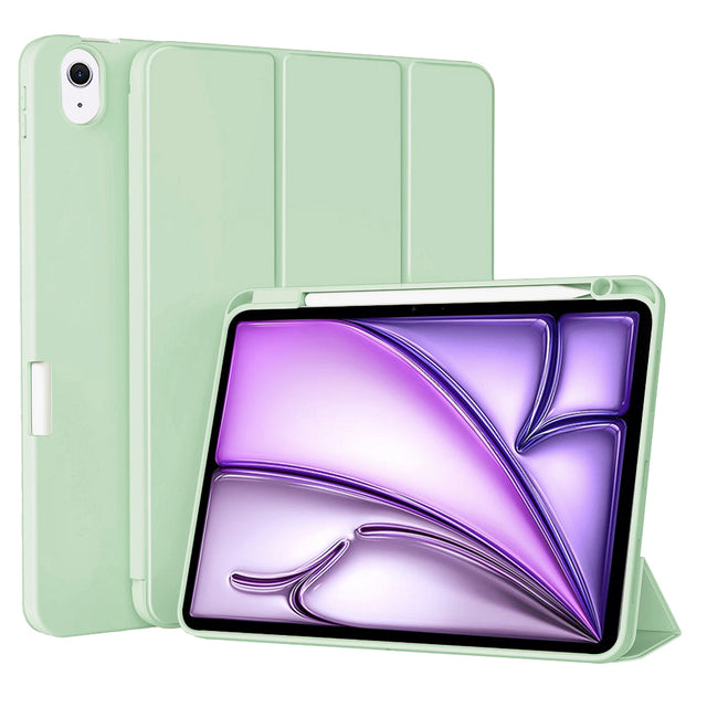 Husa de protectie tableta Techsuit Flex Trifold (with Pencil Holder) compatibil cu iPad Air 11 (2024) / Air 11 (2025) / Air 11 (2026), Matcha Green