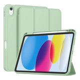 Husa de protectie tableta Techsuit Flex Trifold (with Pencil Holder) compatibil cu iPad 10 (2022) 10.9 / 11 (2025), Matcha Green