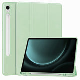 Husa de protectie tableta Techsuit Flex Trifold (with Pencil Holder) compatibil cu Samsung Galaxy Tab S9 / S9 FE / S10 FE, Matcha Green