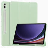 Husa de protectie tableta Techsuit Flex Trifold (with Pencil Holder) compatibil cu Samsung Galaxy Tab S9 Plus / S10 Plus / S9 FE Plus, Matcha Green
