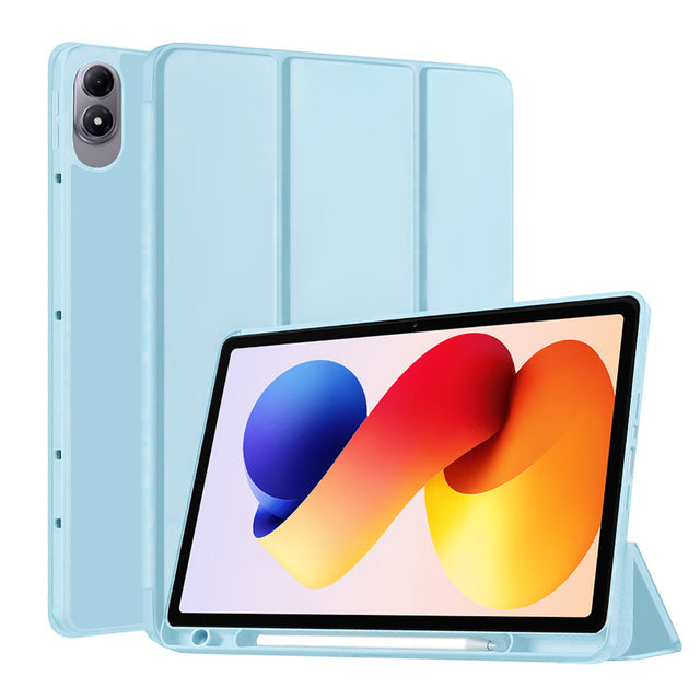 Husa de protectie tableta Techsuit Flex Trifold (with Pencil Holder) compatibil cu Xiaomi Redmi Pad 2 Pro, Albastru Cer