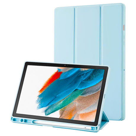 Husa de protectie tableta Techsuit Flex Trifold (with Pencil Holder) compatibil cu Samsung Galaxy Tab A8 10.5 (2021), Albastru Cer