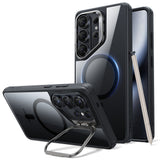 Husa de protectie ESR Classic Hybrid HaloLock Kickstand compatibil cu Samsung Galaxy S26 Ultra, Transparent Black