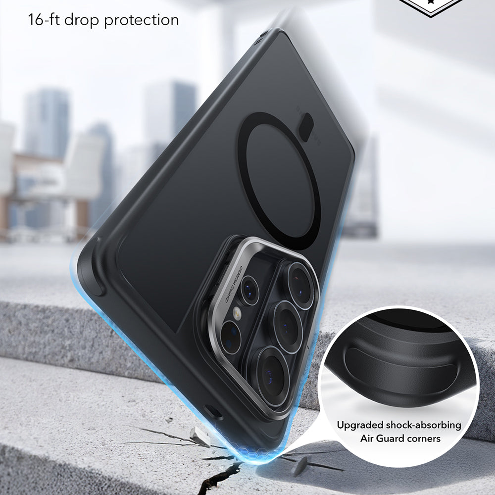 Husa de protectie ESR Classic Hybrid HaloLock Kickstand compatibil cu Samsung Galaxy S26 Ultra, Negru Mat