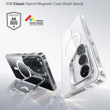Husa de protectie ESR Classic Hybrid HaloLock Kickstand compatibil cu Samsung Galaxy S26 Plus, Transparent