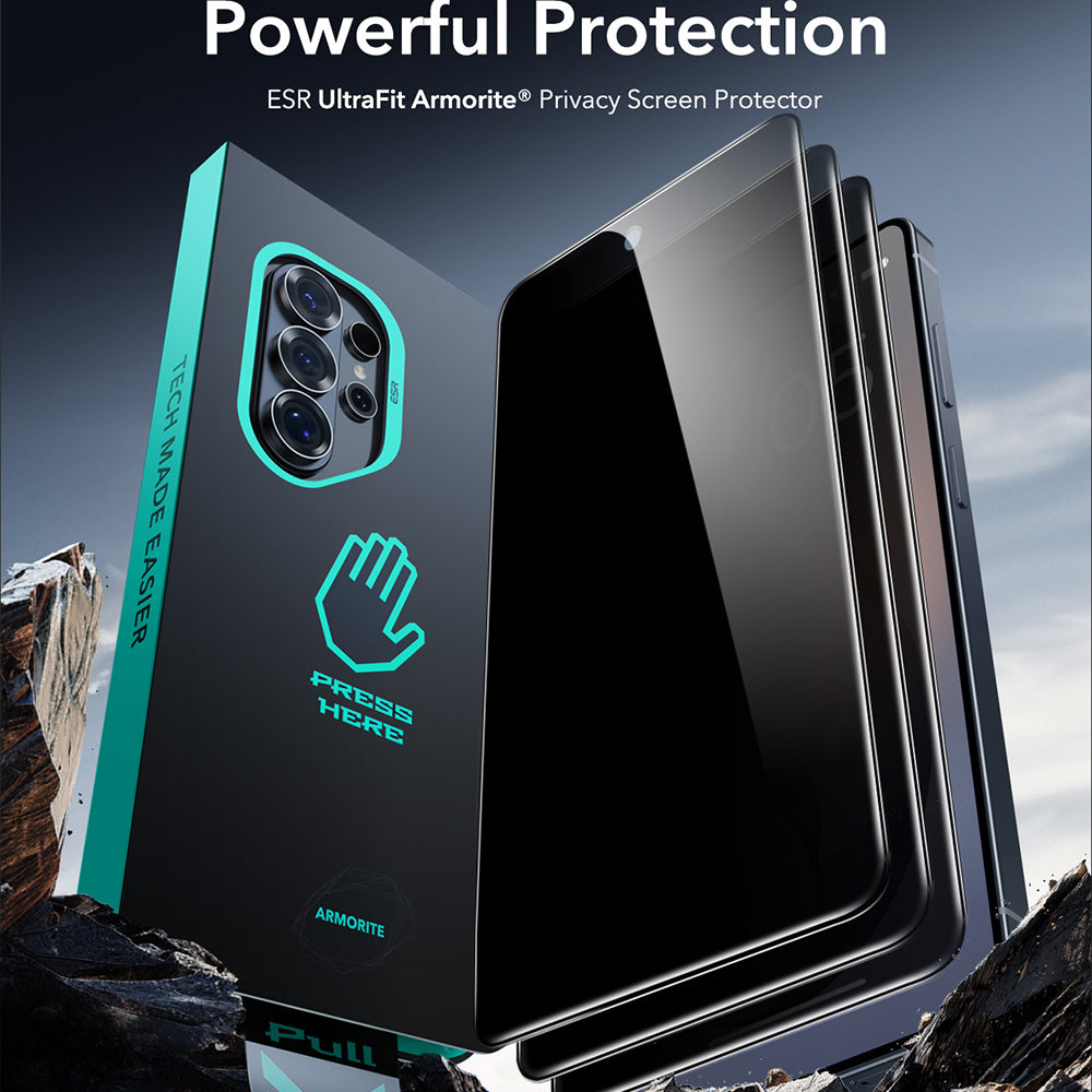 Folie de protectie ESR Armorite compatibil cu Samsung Galaxy S26 Ultra, Privacy