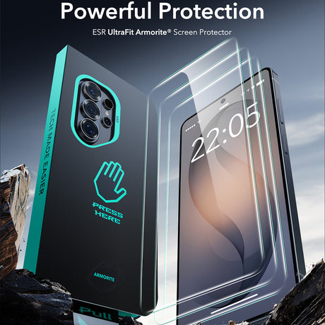 Folie de protectie ESR Armorite (set de 2) compatibil cu Samsung Galaxy S26 Ultra, Transparent