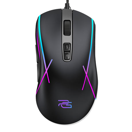 Tastatura/Mouse Proove Wired Mouse Defiant (CMDE00000102), for Gaming, USB, LED, 7 Buttons, 7200DPI, Windows, MacOS, Linux, 1.5m, Negru
