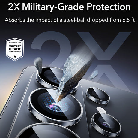 Folie de protectie ESR Armorite Camera Lens Protectors compatibil cu Samsung Galaxy S26 Ultra, Transparent