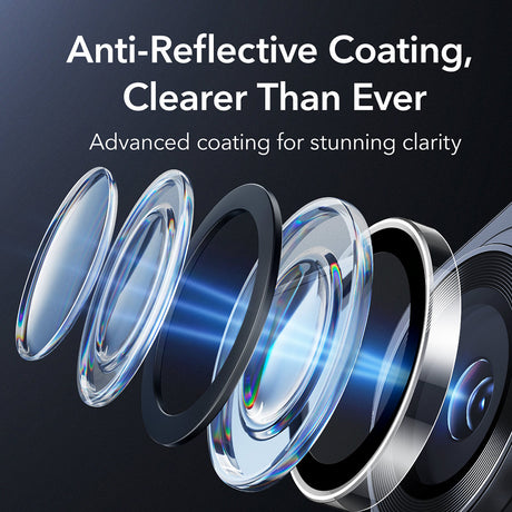 Folie de protectie ESR Armorite Camera Lens Protectors compatibil cu Samsung Galaxy S26 Ultra, Transparent